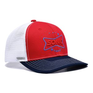 Buy cheap Customizable 6 Panel Trucker Cap Pre Curved Visor Logo Embroidery from wholesalers
