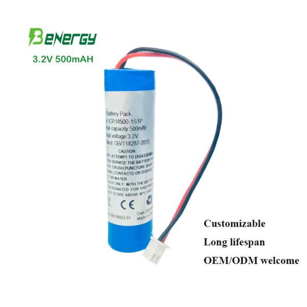 Buy cheap Rechargeable 3.2V 500mAH Lithium AA Batteries To Replace Ni-CD Ni-MH Batteries from wholesalers