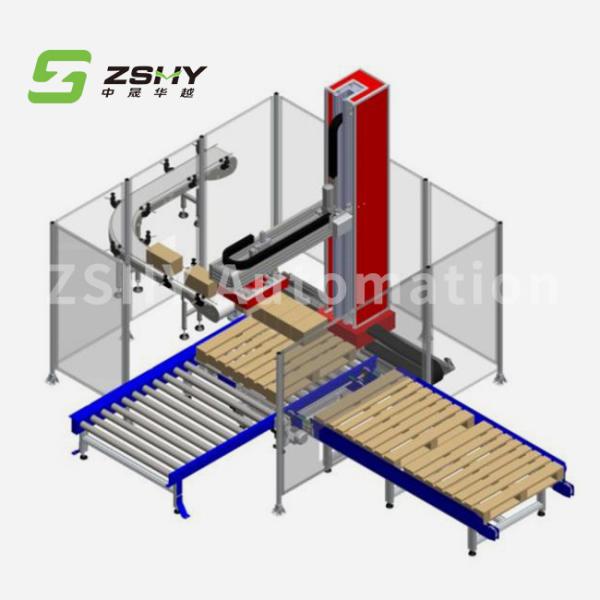 Quality Column Stacker Automatic Palletizing Machine Cardboard Box Palletizer 1600mm for sale
