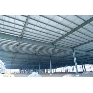 Fast Assembling Metal Frame Structure , Steel Bar Commercial Metal Buildings