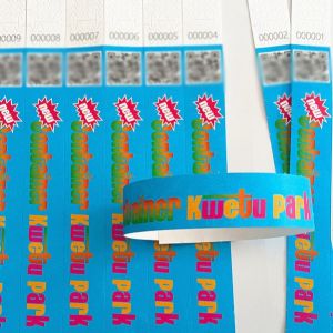 Buy cheap Custom Printed Paper Wristbands Sequential Numbering Barcoding For Security from wholesalers