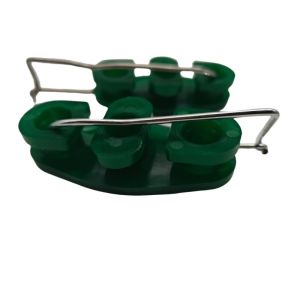 FTTH Fiber Tension Clamp with Strong UV Protection and Reinforced Green Plastic