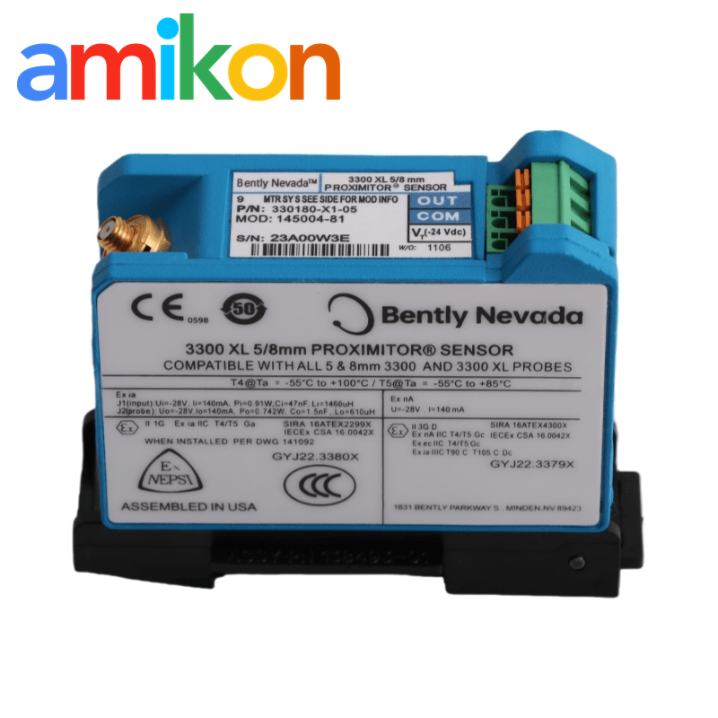 Buy cheap Bently Nevada 330180-X1-05 MOD:145004-57 3300 XL Proximitor Sensor with Gold-Plated Brass Connector from wholesalers