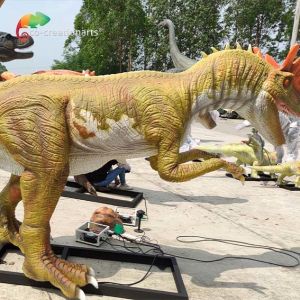 Buy cheap Weatherproof Life Size Animatronic Dinosaurs Animatronic Dilophosaurus 5meters from wholesalers
