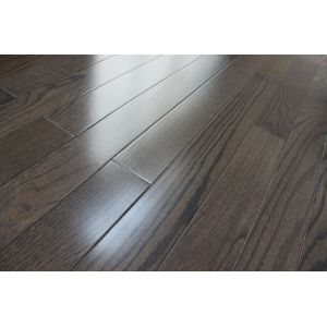 Buy cheap Red Oak Solid Hardwood Flooring with City Gray Stain and 6-12% Moisture Content from wholesalers