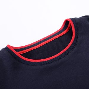 Buy cheap Multi Color Men'S Roundneck Sweatshirts , Navy Blue Pullover Sweatshirt Windproof from wholesalers