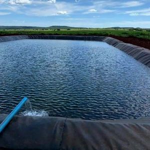 Buy cheap 1.0mm HDPE Geomembrane for Fish Pond Width 1-6m Chemical Resistant Black Geomembrane from wholesalers