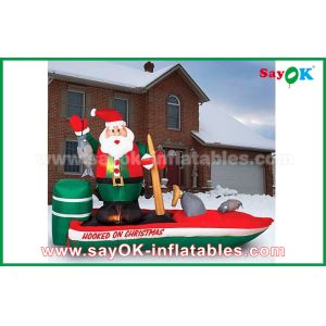 China Customzied Various Inflatable Santa Claus Cartoon Characters For Christmas on sale
