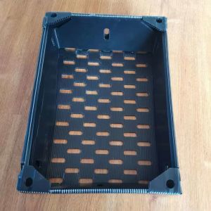 Buy cheap Waterproof Reusable Plastic Crates Lightweight Warehouse Storage Boxes Stackable product