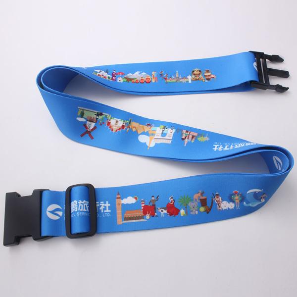 Buy cheap 5.0CM wide 180CM length with colorful Customer sublimation printing Luggage belt from wholesalers