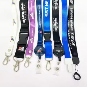 Buy cheap Custom Logo Neck Strap Lanyard Sling Id Badge Holders/Landyard and Pvc Name Card Polyester De Lanyard Keychain from wholesalers