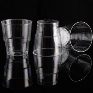Buy cheap 180ml Reusable Wine Cups with Custom PS Plastic Logo from wholesalers