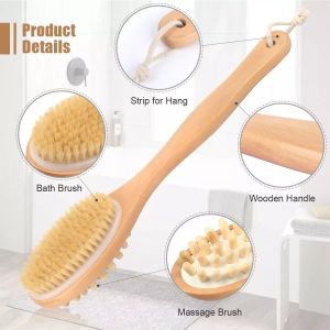 Buy cheap Bathroom Body Brushes Long Handle Bath Natural Bristles Brushes from wholesalers