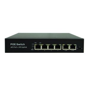 Buy cheap Latest POE-S2004FB 4x100Mbps PoE + 2x100Mbps Uplink IEEE802.3af/at PoE Switch (80W Power Source) from wholesalers