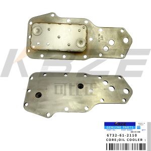 China 5P ENGINE OIL COOLER CORE FOR KOMATSU 4D102 6732-61-2110 CUMMINS 4BT EXCAVATOR ENGINE on sale