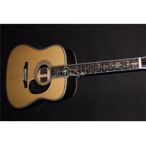 Buy cheap AAAAA all solid wood guitar customize right the best D shape right left handed acoustic electric guitar from wholesalers