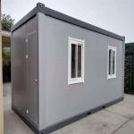 Buy cheap waterproof and fireproof empty layout 20ft sandwich panel container house for 8 from wholesalers