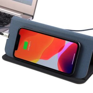 Buy cheap Promotional Gift Pu Leather Wireless Charging Mouse Pad Multifunctional Folding from wholesalers