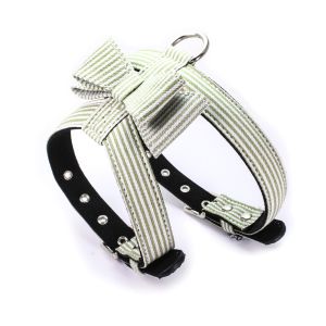 Striped Style Dog Collars And Leashes Fully Adjustable Safe For Dog Walk