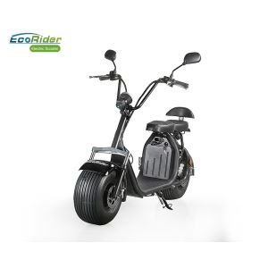 Buy cheap EcoRider 60v 12ah 1500 W Two Wheels Electric Scooter , 2 Wheel Motor Scooter With Removable Battery and double seat from wholesalers