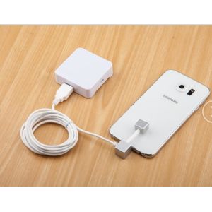 COMER anti-theft alarm devices smart phone security stands with charging cable