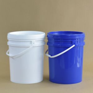 Buy cheap 5 Gallon Round Plastic Bucket With Lid For Glue Images Included Plastic Material from wholesalers
