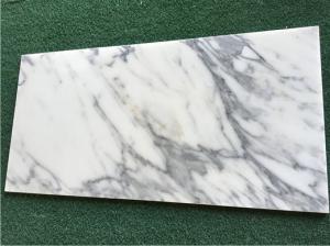 Buy cheap White Calacatta Marble Natural Stone Tile For Bathroom 10mm Thickness product