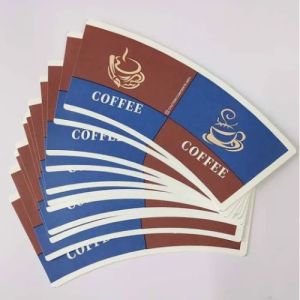 Buy cheap Custom Flexo Printing APP 80z 10oz 12oz 16oz Single Double Wall PE Coated Paper Cups Fan from wholesalers