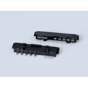 Buy cheap SATA 22-Pin Female Connector Series, 15P Reverse-Cup Type, 180° SMT, Gold-Plated G/F, Electronic Signal & Power Transmission Connector for Server, Automotive & PCB Applications from wholesalers