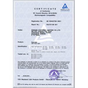Foshan Kaicheng Lighting Co., Ltd. Certifications