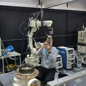 Buy cheap 6 axis robot arm OTC FD-B6L welding robot solution with DM350 DM500 welding machine for mig welding from wholesalers