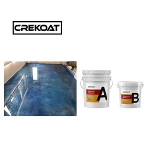 Buy cheap Crystal Clear Waterproof Epoxy Floor Paint 1mm Anti Slip Epoxy Coating Zero VOC from wholesalers