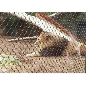 Buy cheap Irregular Shape Ferrule Type Cable Mesh ss304 Zoo Enclosure Mesh For Tiger product