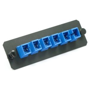 Buy cheap Cold Rolling Steel Fiber Optic Patch Panel Adapter Racks Singlemode SC 6 Ports from wholesalers