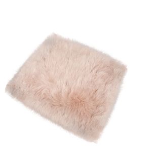 Buy cheap OBLONG Artificial Sheepskin Cushion Pads Pink Square For Seat from wholesalers