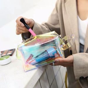 Buy cheap Holographic Transparent PVC Cosmetic Bag Hologram W21x11HxD7.5cm from wholesalers