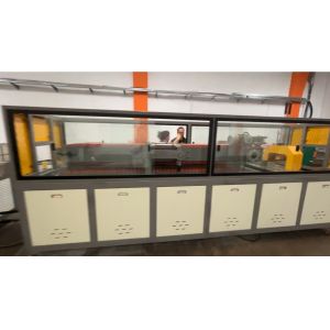 PVC WPC Conical Twin Double Screw Extruder Extrusion Line for Plastic Profile