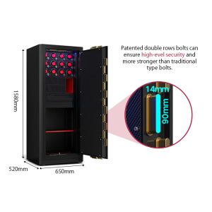 Buy cheap H1580mm Jewelry Safe Box For Sale With 7 Open Ways Smart Luxury Watch Winder Safe from wholesalers