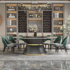 Buy cheap High End Custom Restaurant Furniture Large Round Table from wholesalers