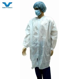 Buy cheap 117*135cm Lab Coat for Nurse Wear Waterproof Unisex Uniform Professional Visitor Coat from wholesalers