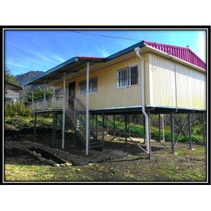 Light Steel Structure Prefabricated House With Toilet Sink Shower Turnkey