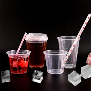 Buy cheap 12oz Round Custom Clear Disposable Cups Plastic Water Cups For Takeaway from wholesalers