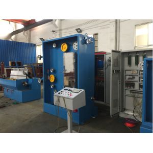 Blue Intermediate Wire Drawing Machine , Wire Making Machine With Online