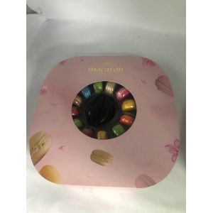 Buy cheap Beautiful Portable Macaron Transparent Plastic Tray Chocolate Candy Box from wholesalers