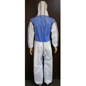 Buy cheap Item Disposable Coveralls with Breathable Blue SMS Back Panel Customized Request from wholesalers