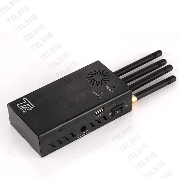 Buy cheap 4 Antennas Portable Cell Phone Signal Jammer Durable ABS Plastic + Aluminum Marterials from wholesalers
