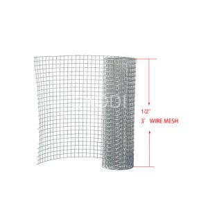 Buy cheap 1/2" Galvanized Welded Wire Mesh For Construction Silver Zinc Layer from wholesalers