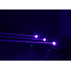 Buy cheap 445nm 2000mw Gatlight gun shape blue laser pointer flashlight from wholesalers