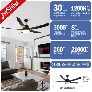 Buy cheap Pure Copper Motor High Speed Remote Control 52 inch Ceiling Fan for ETL Certification from wholesalers