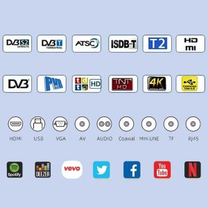 Frameless Android Smart TV 32-65 Inch 4K LED